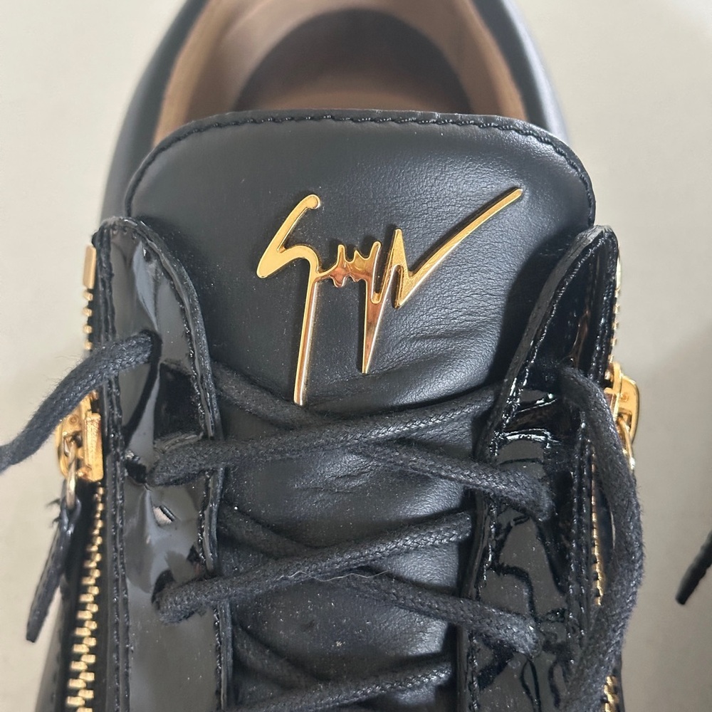 Giuseppe Zanotti Black and Gold Men's Sneakers